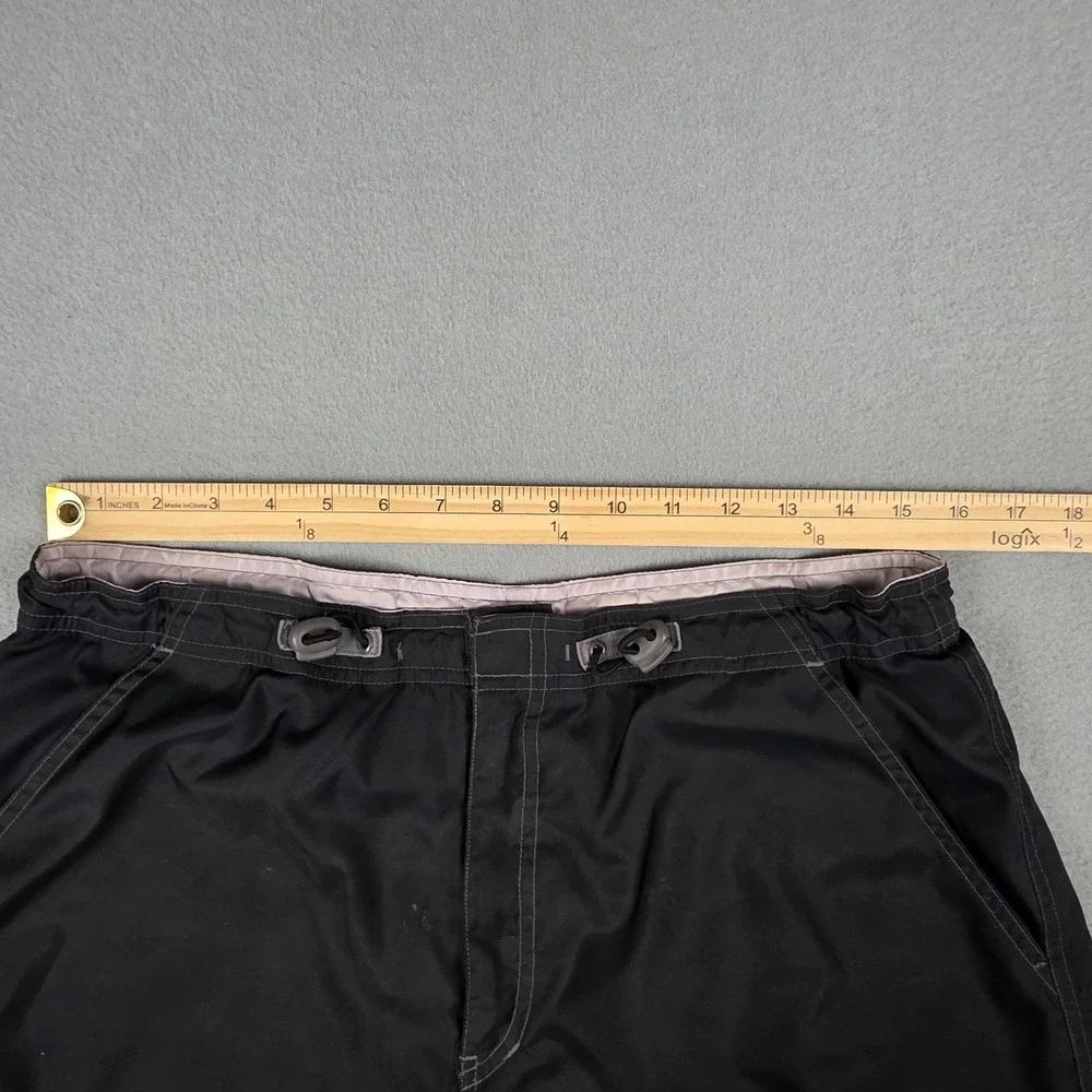 VINTAGE‎ Gap Pants Womens Large Black Pink Baggy Paratrooper Wide Leg Floral 90s - Picture 3 of 16